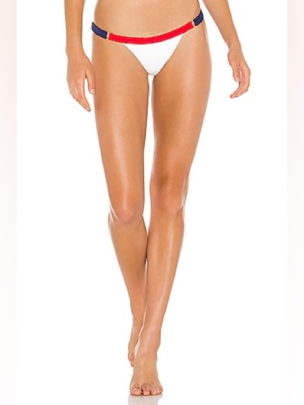 Beach Bunny Endless Summer Skimpy Bikini Bottom in Red, White & Blue Small I-25